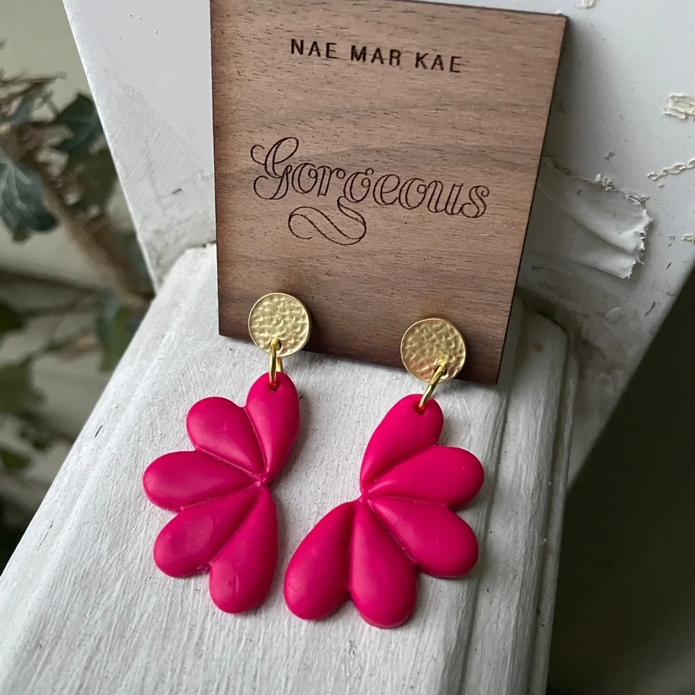 NWT Nickel-Free Clay Fusha Earrings